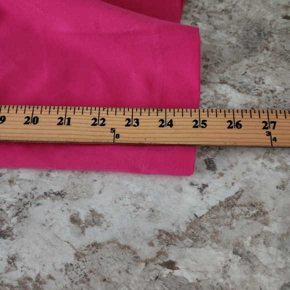 Ann Taylor Pink Wide-Leg High Rise Crop Ankle Pants 4 Petite - Picture 10 of 14